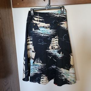 Anthropologie Leifnotes Nautical skirt